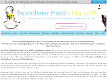 Tablet Screenshot of behinderter-hund.at